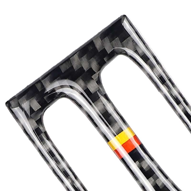 Car German Flag Carbon Fiber Intermediate Air Outlet Panel Decorative Sticker for Mercedes-Benz W204