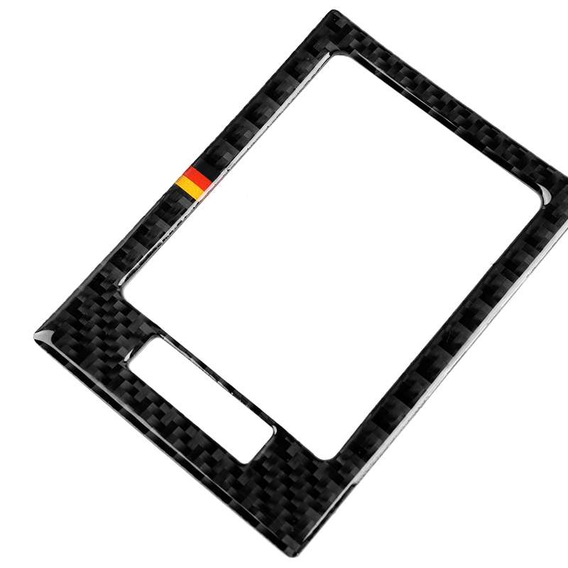 Car German Flag Carbon Fiber Air Outlet Ring + Intermediate Air Outlet + Side Air Outlet Panel Decor