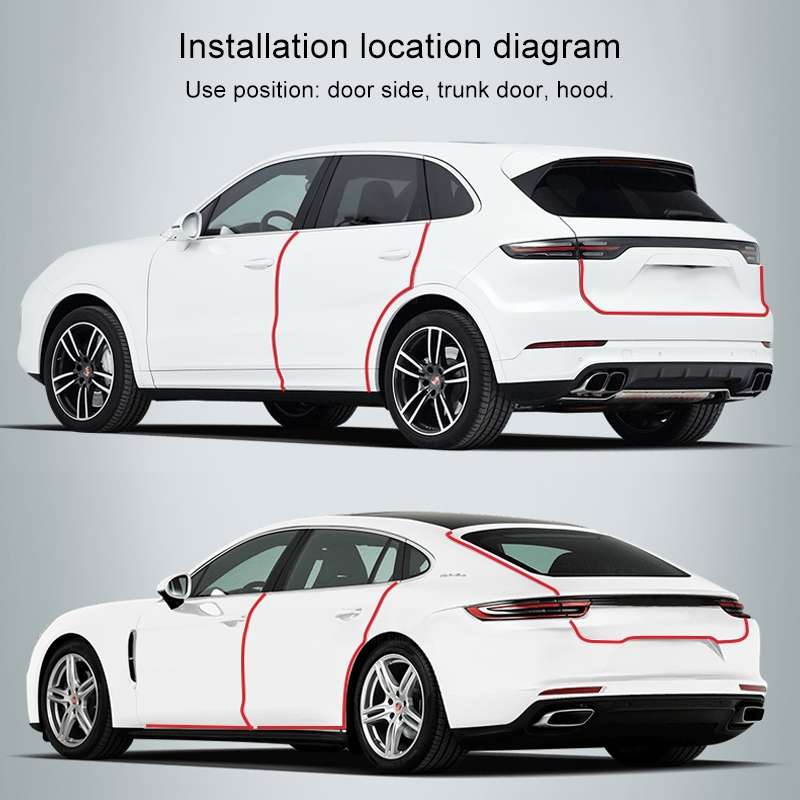 Universal Car Door Invisible Anti-collision Strip Protection Guards Trims Stickers Tape, Size: 3cm x
