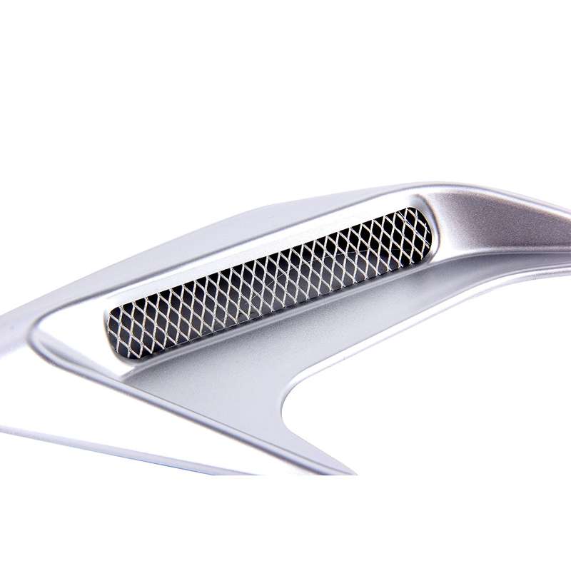 2PCS Plastic Decorative Air Flow Intake Turbo Bonnet Hood Side Vent Grille Cover With Self-adhesive