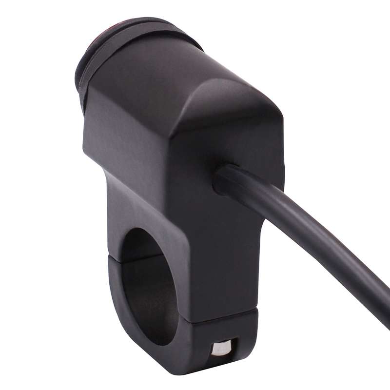 Motorcycle Headlight Auxiliary Light Waterproof Aluminum Alloy Single Flash Switches with Indicator