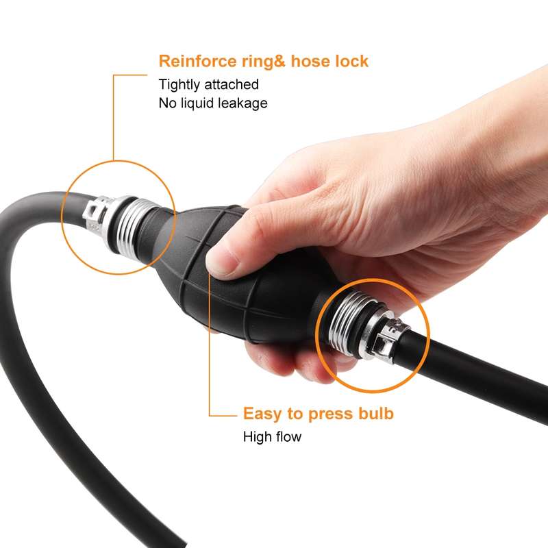 Universal Fuel Line Assembly Outboard Primer Bulb Pump for Marine Boat RV