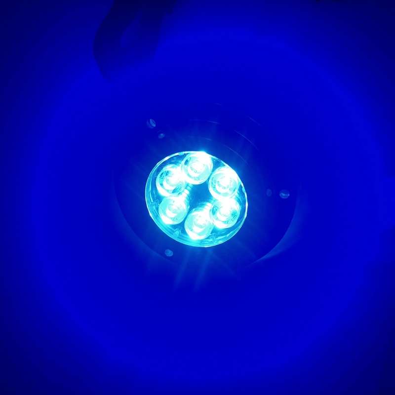 DC 10-30V 12W IP68 316 Stainless 6 LEDs Blue Light Underwater Light Boat High Power Bright for Marin