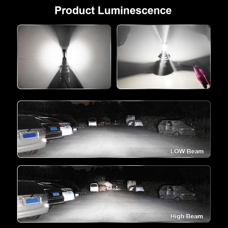 2 PCS M3 H4 DC9-32V / 17W / 6500K / 2000LM IP68 Car LED Headlight Lamps(Cool White)