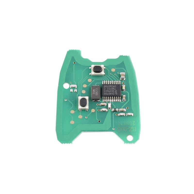 For PEUGEOT 206 2 Buttons Intelligent Remote Control Car Key with Integrated Chip & Battery, Frequen