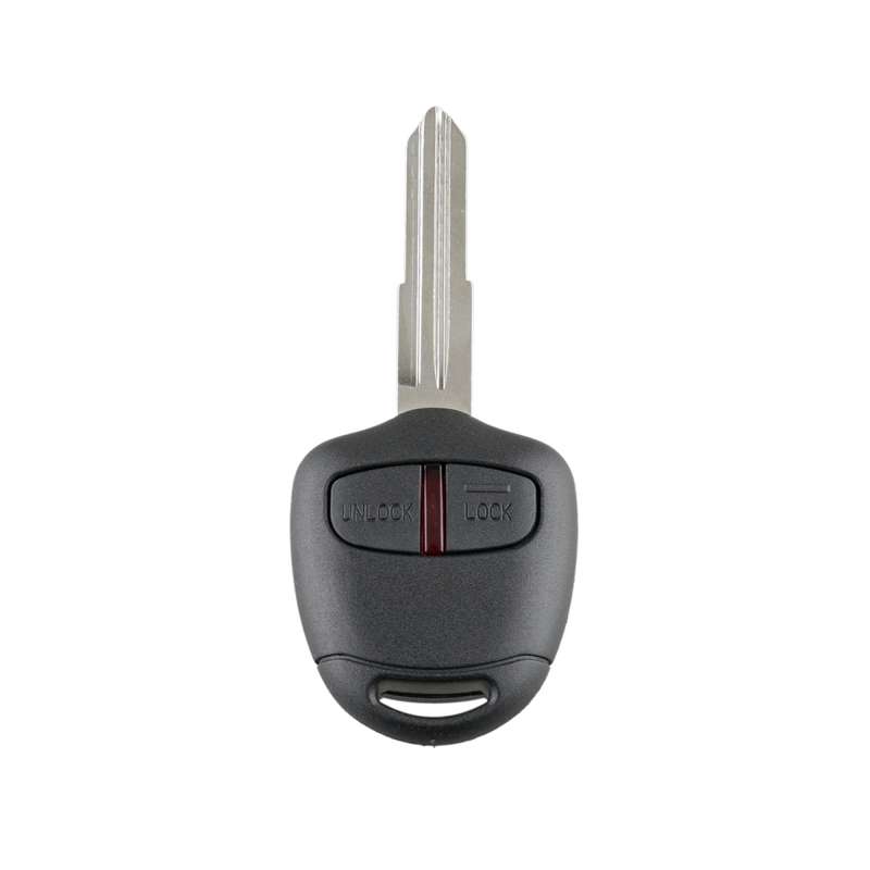 For MITSUBISHI 2 Buttons Intelligent Remote Control Car Key with 46 Chip & Battery & Left Slot, Freq