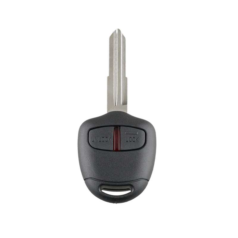 For MITSUBISHI 2 Buttons Intelligent Remote Control Car Key with 46 Chip & Battery & Right Slot, Fre