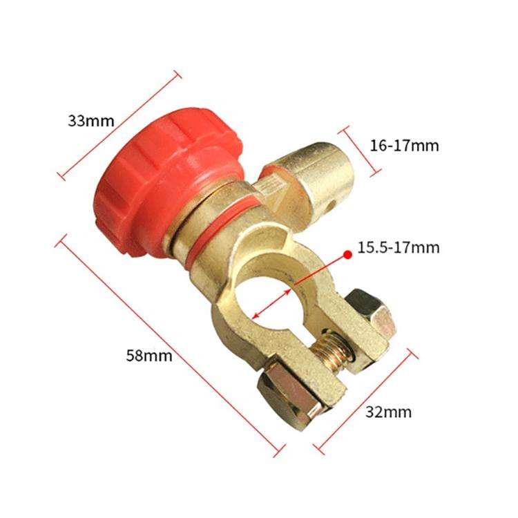 Car Battery Selector Isolator Disconnect Rotary Switch Cut (Red)