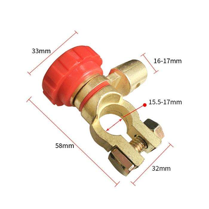 Car Battery Selector Isolator Disconnect Rotary Switch Cut (Black)
