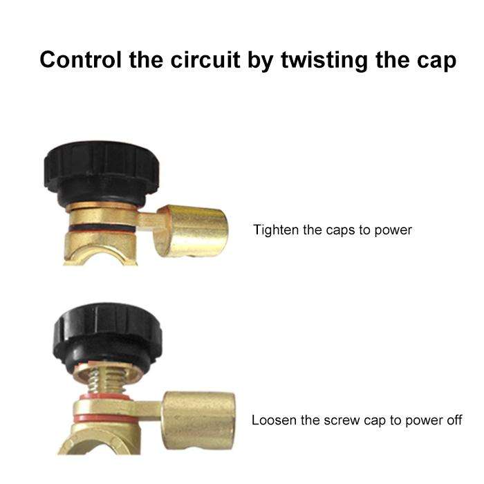 Car Battery Selector Isolator Disconnect Rotary Switch Cut (Black)