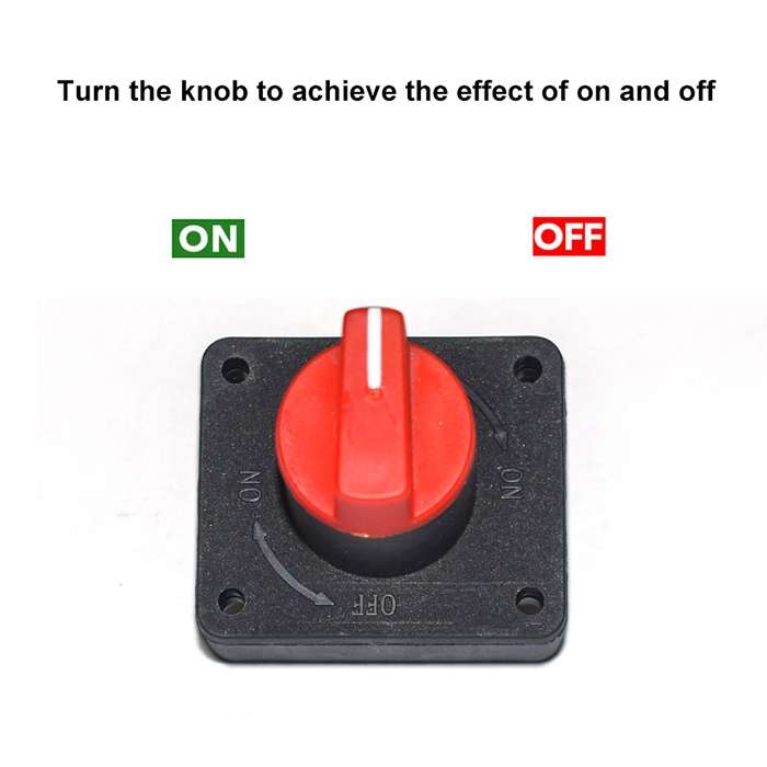 Car Motorcycles Battery Selector Isolator Disconnect Rotary Switch Cut