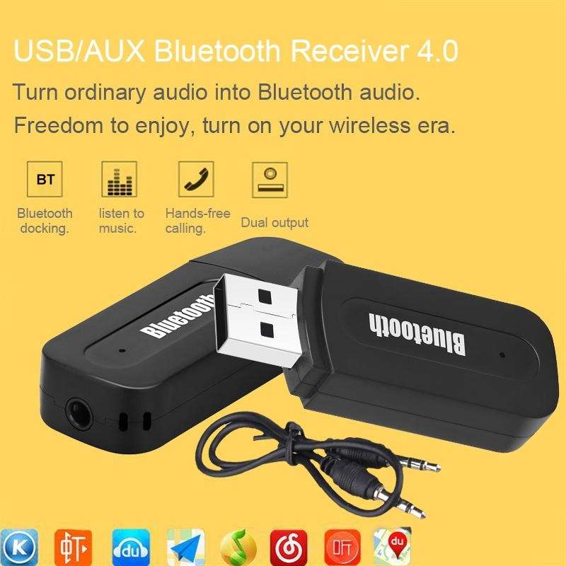 M1 Bluetooth Audio Transmitter Receiver Adapter Portable Audio Player(Black)