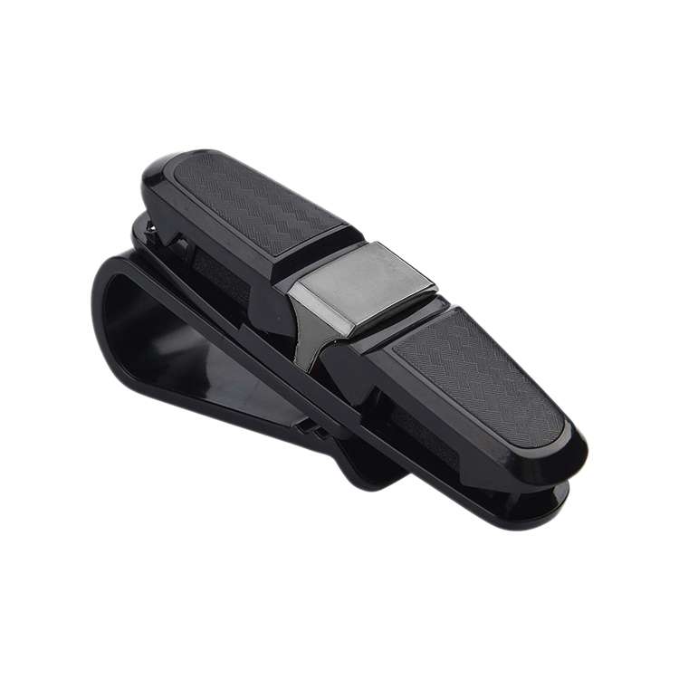 Vehicle Mounted Glasses Clip Car Eyeglass Bill Holder, Blister Package (Silver)