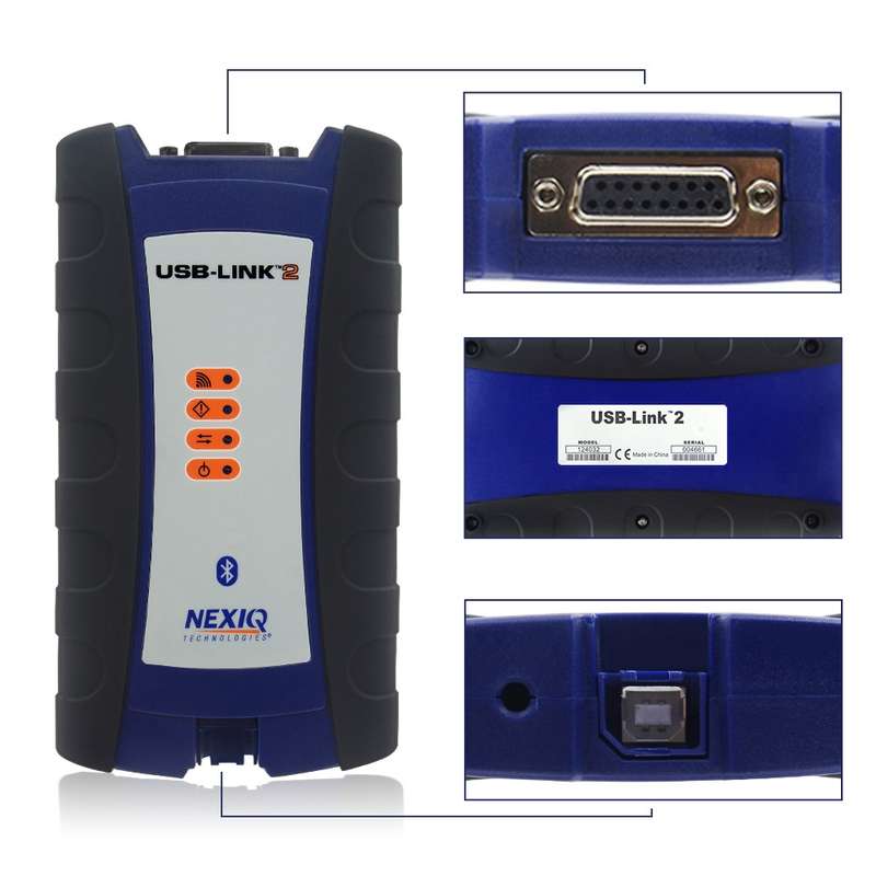 Nexiq 2 Bluetooth USB Linked Truck Diagnostic Tool Heavy Duty Truck Scanner 24V