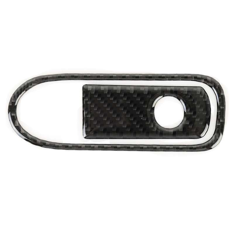 Car Carbon Fiber Front Passenger Seat Armrest Box Switch Decorative Sticker for Volkswagen Touareg 2