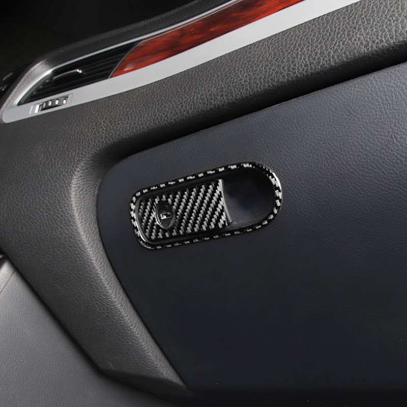 Car Carbon Fiber Front Passenger Seat Armrest Box Switch Decorative Sticker for Volkswagen Touareg 2