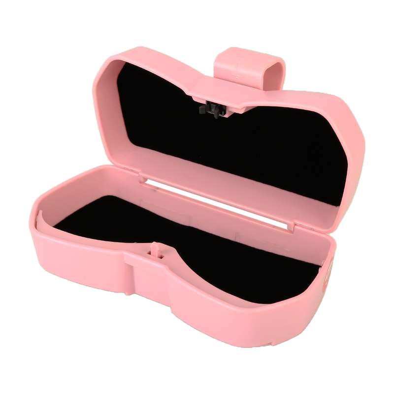 Car Multi-functional Glasses Case Sunglasses Storage Holder with Card Slot, Diamond Style (Black)