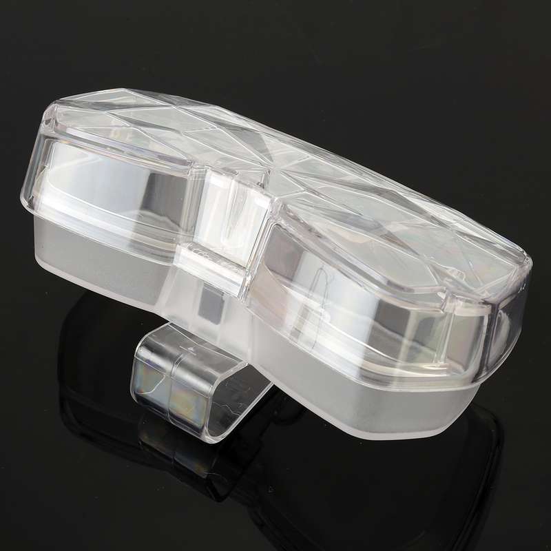 Car Multi-functional Glasses Case Sunglasses Storage Holder with Card Slot, Diamond Style (Black)
