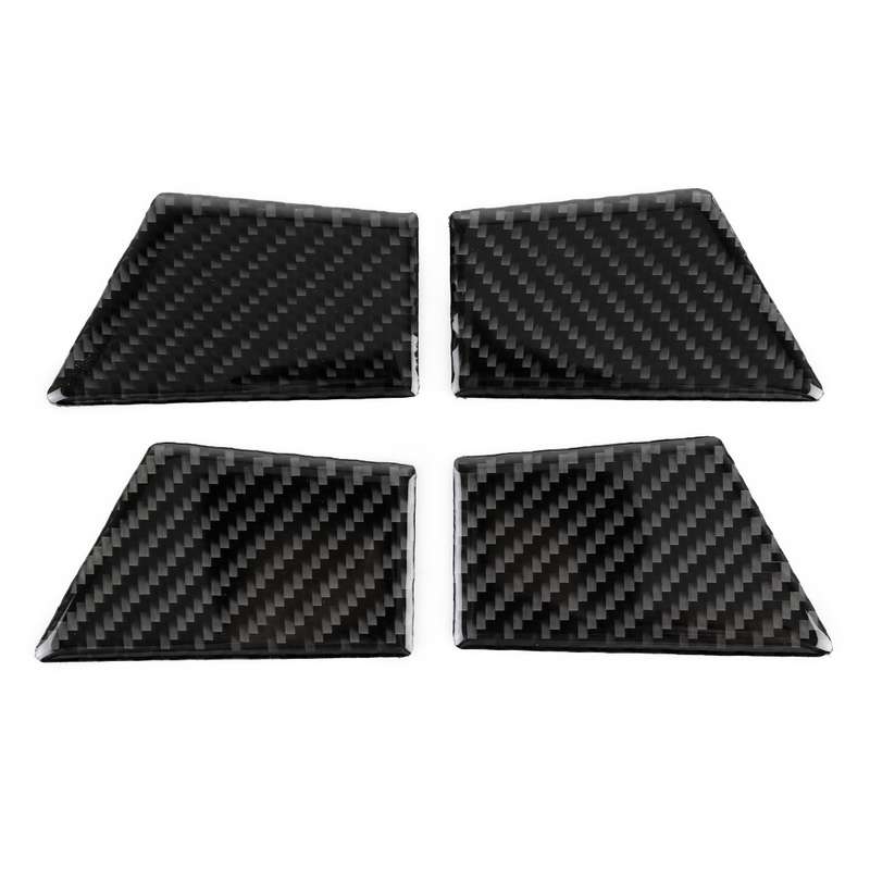 4 PCS Car Carbon Fiber Door Inner Handle Wrist Panel Decorative Sticker for Ford New Mondeo 2013-201