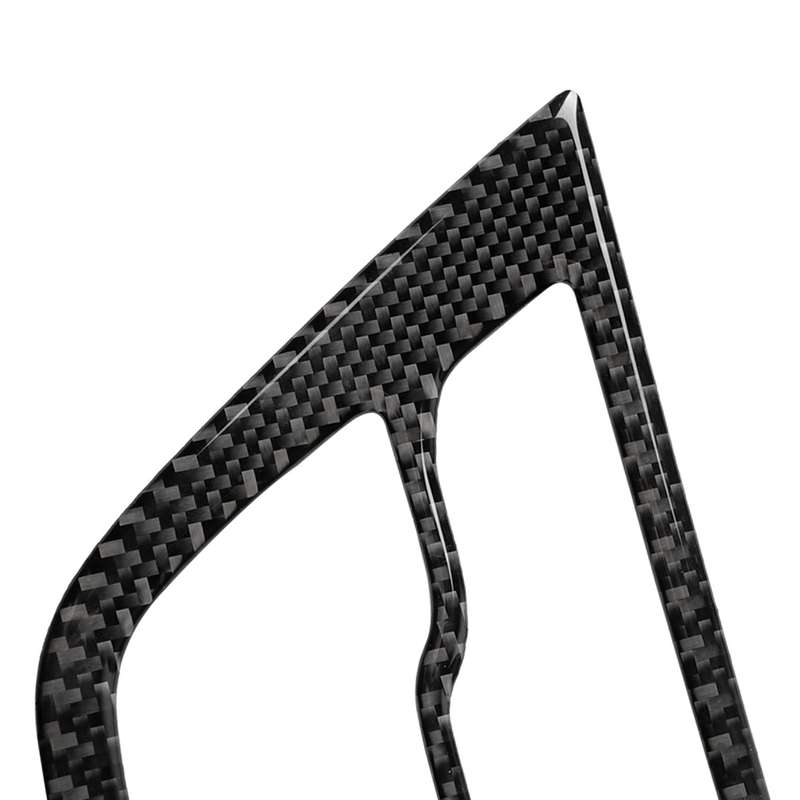 Car Tricolor Carbon Fiber CD Panel Decorative Sticker for BMW 5 Series G38 528Li / 530Li / 540Li 201