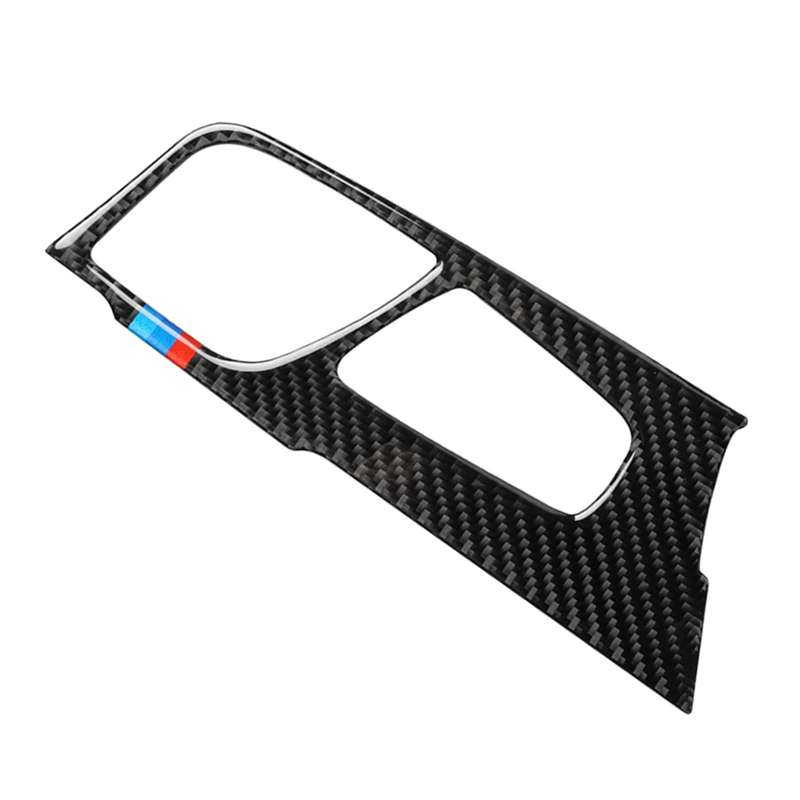 Car Tricolor Carbon Fiber Gear Position Panel Decorative Sticker for BMW 5 Series G38 528Li / 530Li