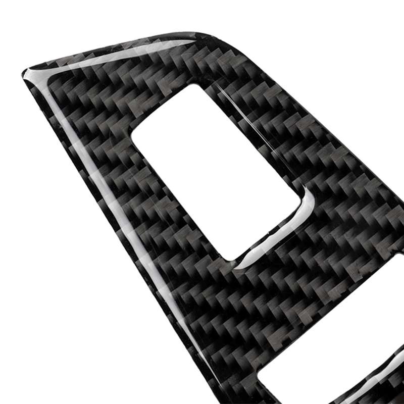 Car Carbon Fiber Door Window Lift Panel Decorative Sticker for BMW 5 Series G38 528Li / 530Li / 540L