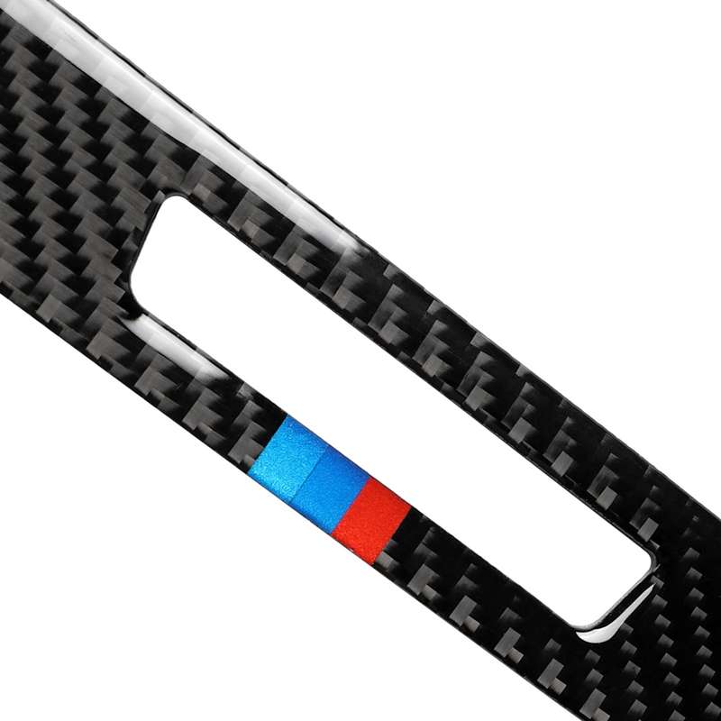 Car Tricolor Carbon Fiber Seat Memory Button Decorative Sticker for BMW 5 Series G38 528Li / 530Li /