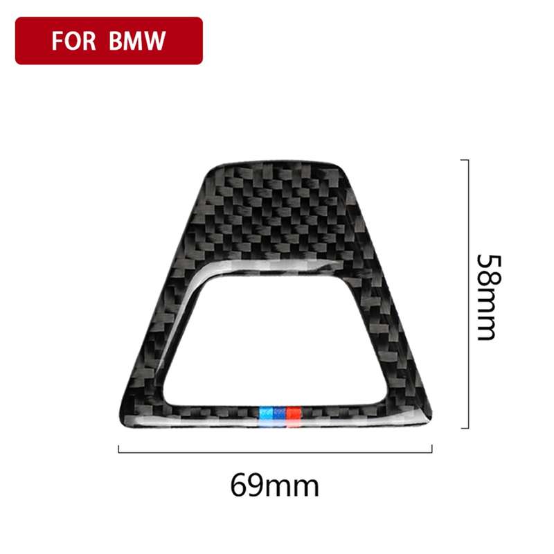 Car Tricolor Carbon Fiber Warning Light Decorative Sticker for BMW 5 Series G38 528Li / 530Li / 540L