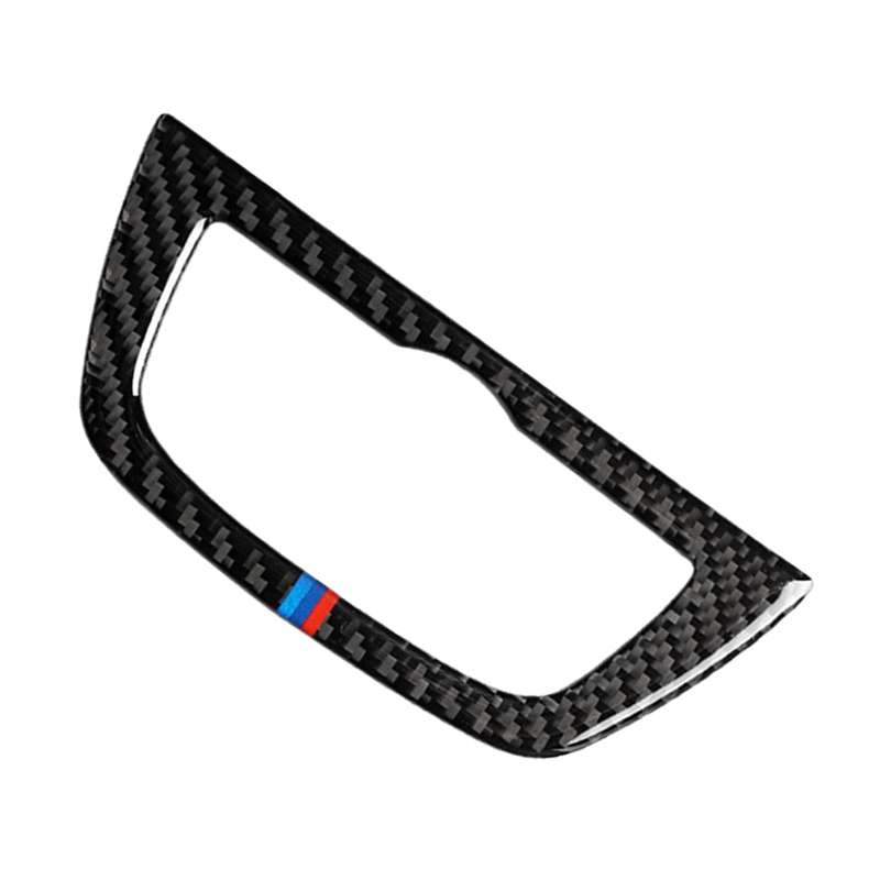 Car Tricolor Carbon Fiber Headlight Switch Frame Decorative Sticker for BMW 5 Series G38 528Li / 530