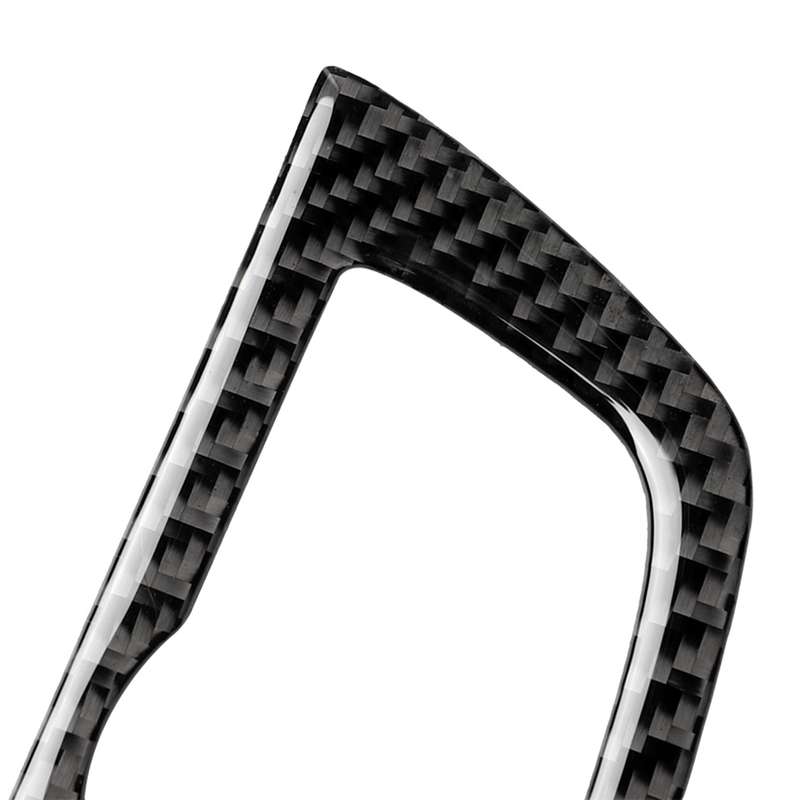 Car Carbon Fiber Headlight Switch Frame Decorative Sticker for BMW 5 Series G38 528Li / 530Li / 540L