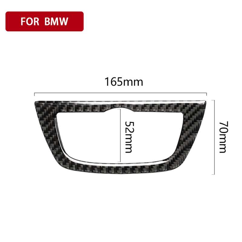 Car Carbon Fiber Headlight Switch Frame Decorative Sticker for BMW 5 Series G38 528Li / 530Li / 540L