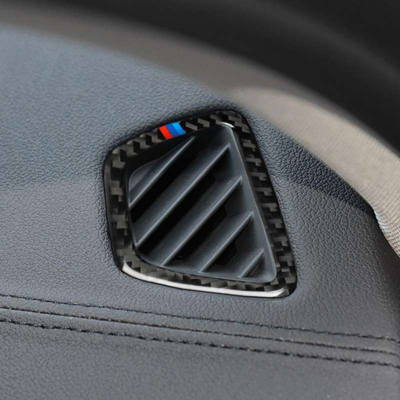 Car Tricolor Carbon Fiber Instrument Air Vent Frame Decorative Sticker for BMW 5 Series G38 528Li /