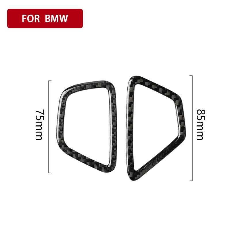 Car Carbon Fiber Instrument Air Vent Frame Decorative Sticker for BMW 5 Series G38 528Li / 530Li / 5