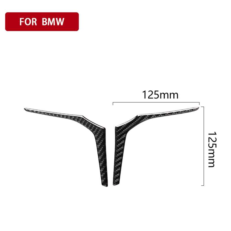 Car Carbon Fiber Steering Wheel Lower Panel Decorative Sticker for BMW G30(2018-2020) / G01(2018-202