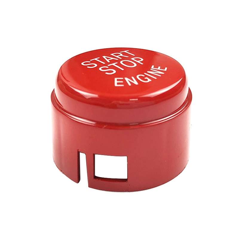 Car Engine Start Key Push Button Cover for BMW G / F Chassis, without Start and Stop (Black)
