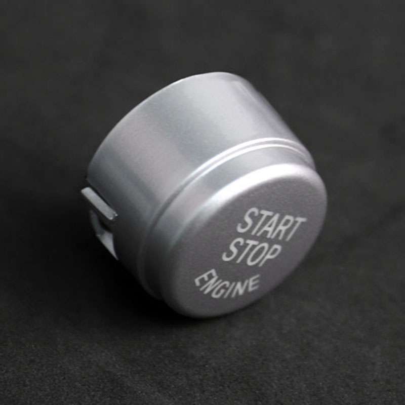 Car Engine Start Key Push Button Cover for BMW G / F Chassis, without Start and Stop (Black)