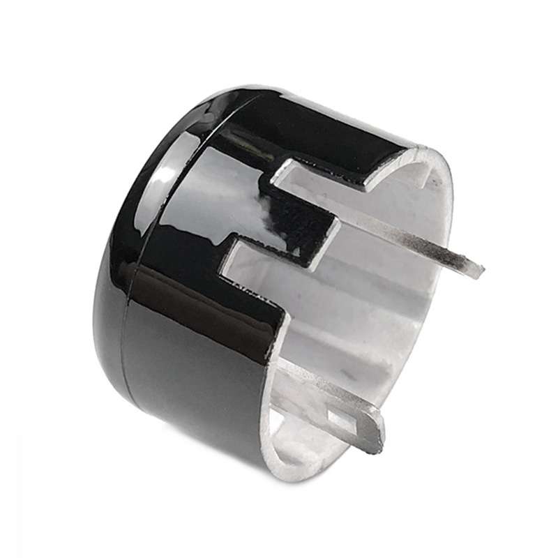 Car Engine Start Key Push Button Cover for BMW G / F Chassis, with Start and Stop (Black)