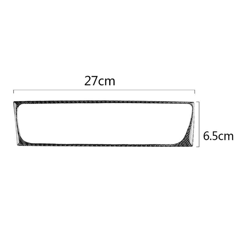 Car Carbon Fiber Air Conditioning Air Outlet Frame Decorative Sticker for Audi A4 B8 2009-2016 / A5