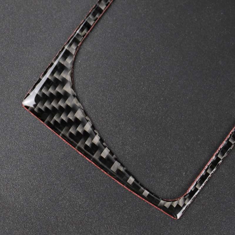2 in 1 Car Carbon Fiber Air Conditioning Air Outlet Frame Decorative Sticker for Audi A4 B8 2009-201