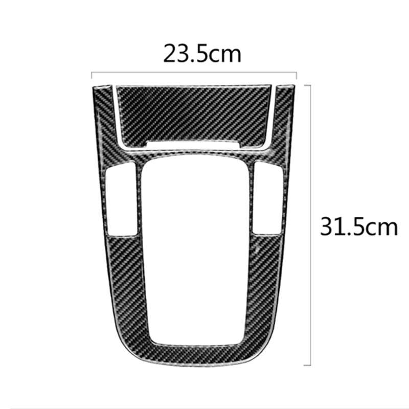 Car Carbon Fiber Gear Position Panel Decorative Sticker for Audi 2010-2018 Q5 / 2009-2016 A4L / 2009