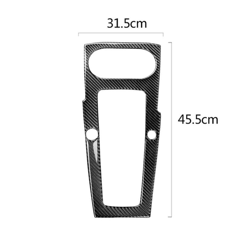 Car Carbon Fiber Gear Position Panel Decorative Sticker for Audi 2014-2017 A3, Left Drive