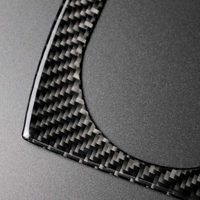 Car Carbon Fiber Gear Position Panel Decorative Sticker for Audi 2014-2017 A3, Left Drive