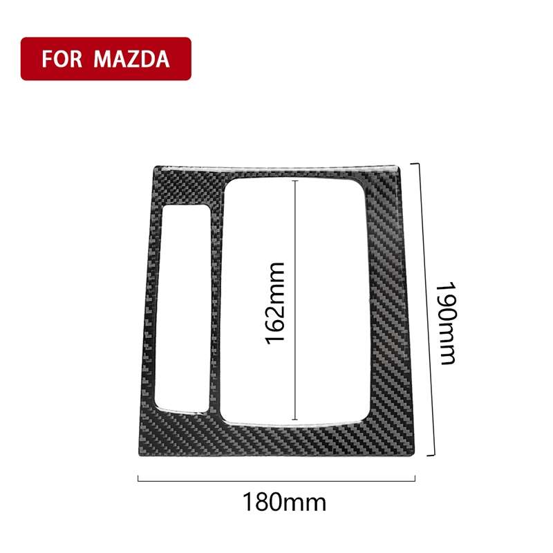 Car Carbon Fiber Left Drive Gear Frame B Decorative Sticker for Mazda Axela 2017-2018
