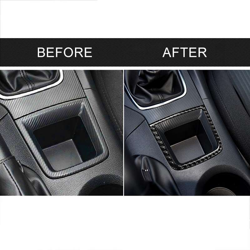 Car Carbon Fiber Central Control Sundries Frame Decorative Sticker for Mazda Axela 2013-2016