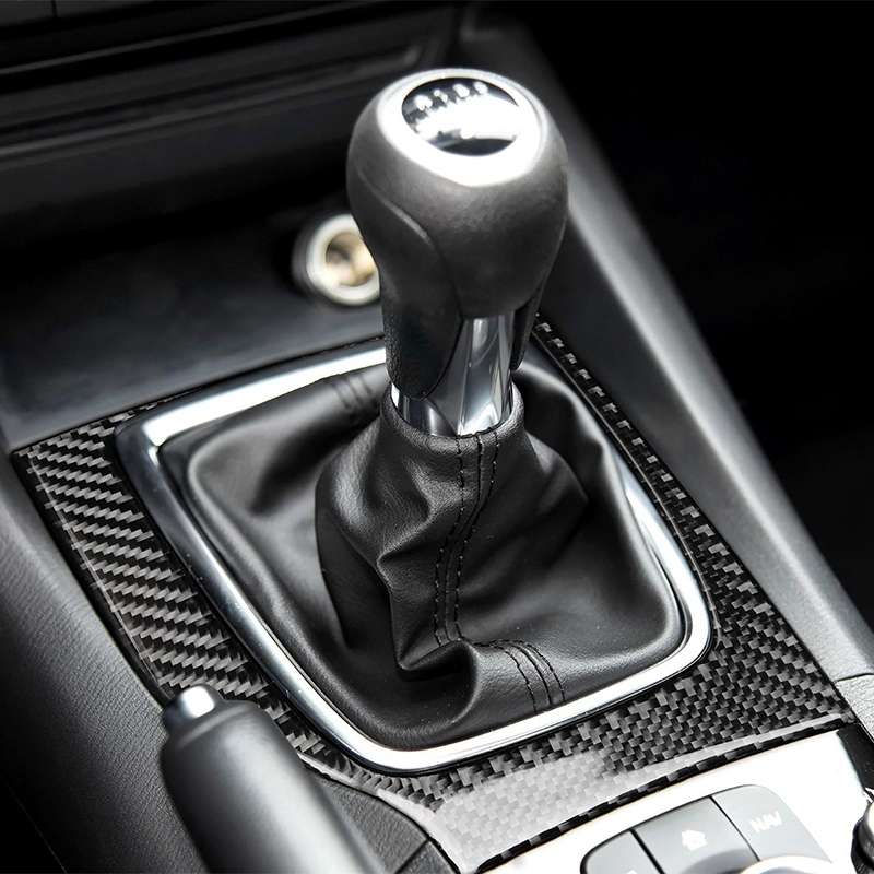 Car Carbon Fiber Left Drive Manual Gear Frame C Decorative Sticker for Mazda Axela 2017-2018