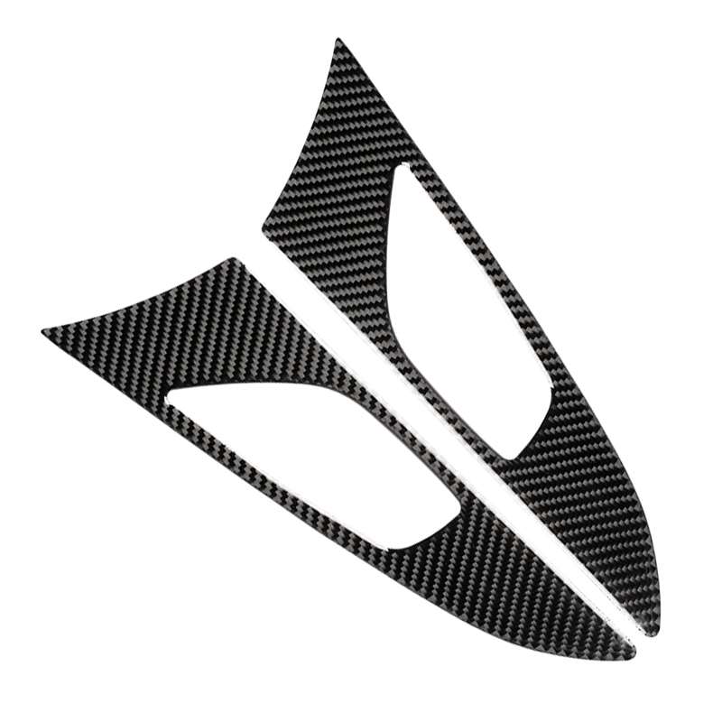 2 PCS Car Carbon Fiber Door Inner Handle Outer Frame Decorative Sticker for Mazda Axela 2014 / 2017-