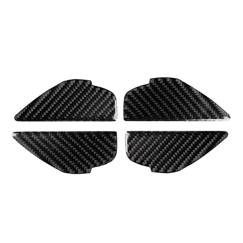 4 PCS Car Carbon Fiber Door Inner Handle Wrist Panel Decorative Sticker for Mazda Axela 2014 / 2017-