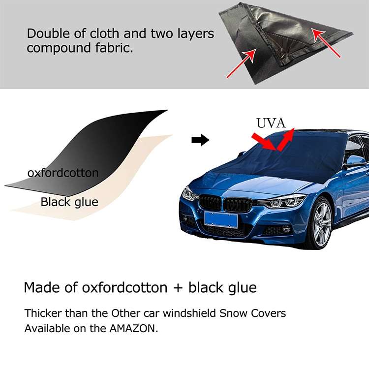 Car 210D Vinyl Glue Oxford Cloth Magnet snow Shield Front Windshield Sunshade Antifreeze Insulation,