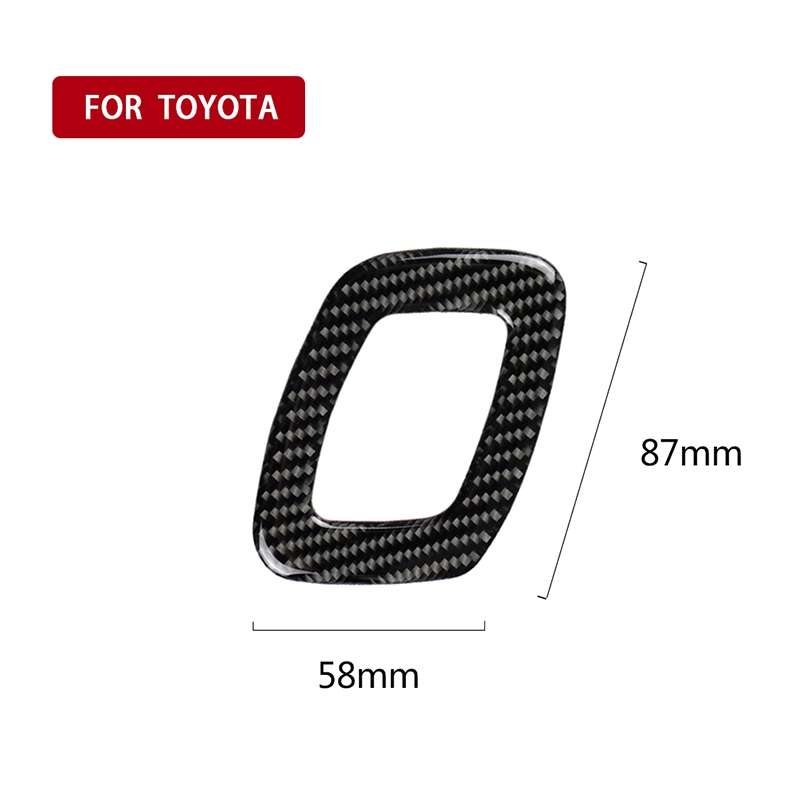 Car Carbon Fiber Seat Adjustment Decorative Sticker for Toyota Eighth Generation Camry 2018-2019, Le