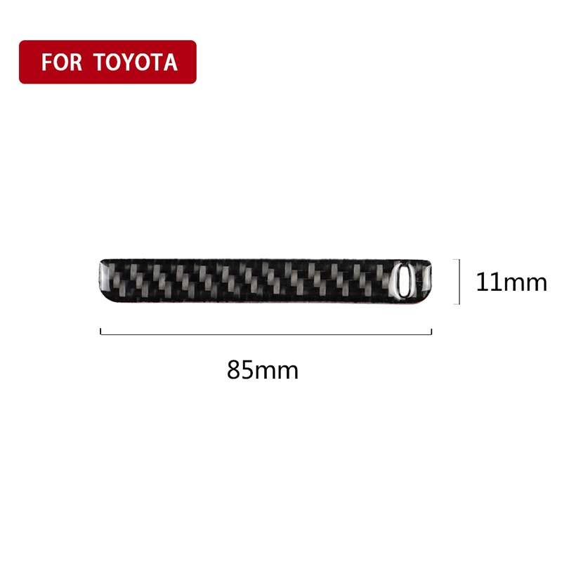 Car Carbon Fiber Storage Box Groove Decorative Sticker for Toyota Eighth Generation Camry 2018-2019,